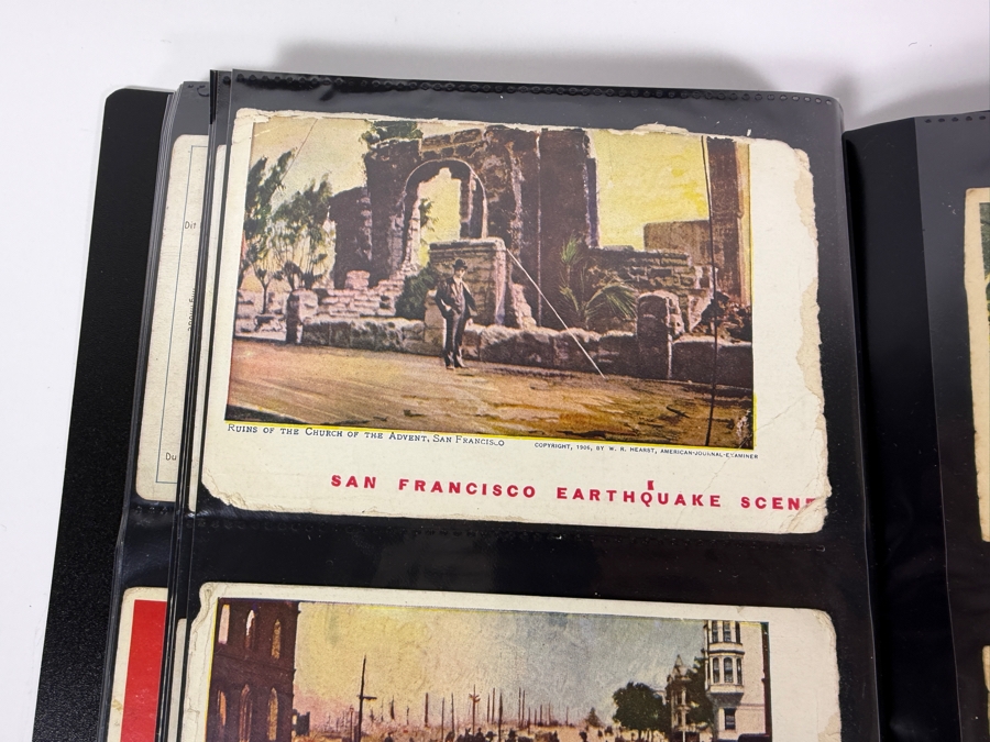 Collection Of (78) Vintage Postcards Of The San Francisco Earthquake, Antique German Postcards, Easter Postcards, Greetings, Happy New Year Postcards, Valentine Postcards And More - See Photos [Photo 17]