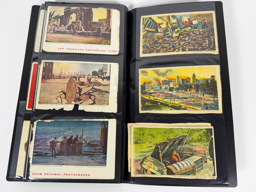 Collection Of (78) Vintage Postcards Of The San Francisco Earthquake, Antique German Postcards, Easter Postcards, Greetings, Happy New Year Postcards, Valentine Postcards And More - See Photos [Photo 16]