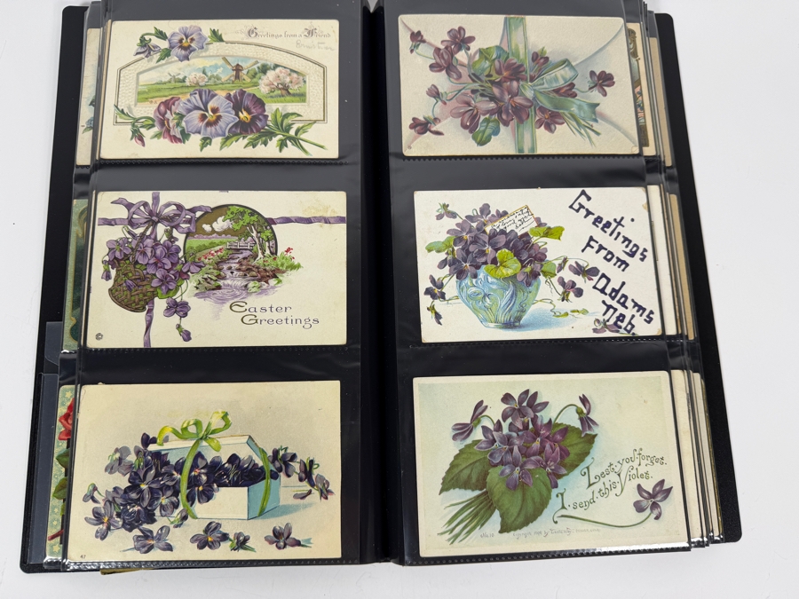 Collection Of (220) Vintage Postcards Including Christmas Postcards, Easter Postcards, Happy New Year Postcards, Happy Birthday Postcards And More - See Photos [Photo 20]