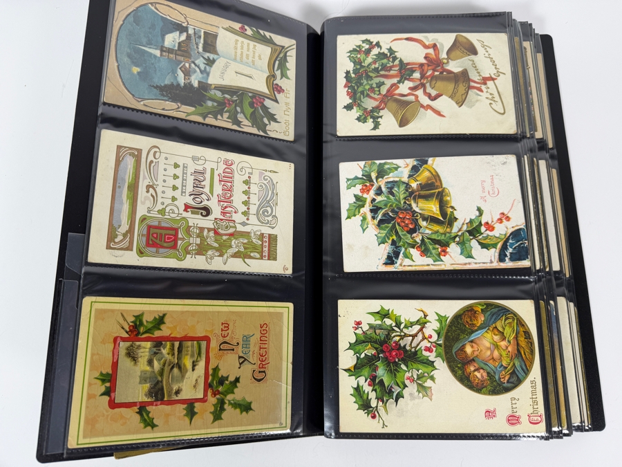 Collection Of (220) Vintage Postcards Including Christmas Postcards, Easter Postcards, Happy New Year Postcards, Happy Birthday Postcards And More - See Photos [Photo 7]