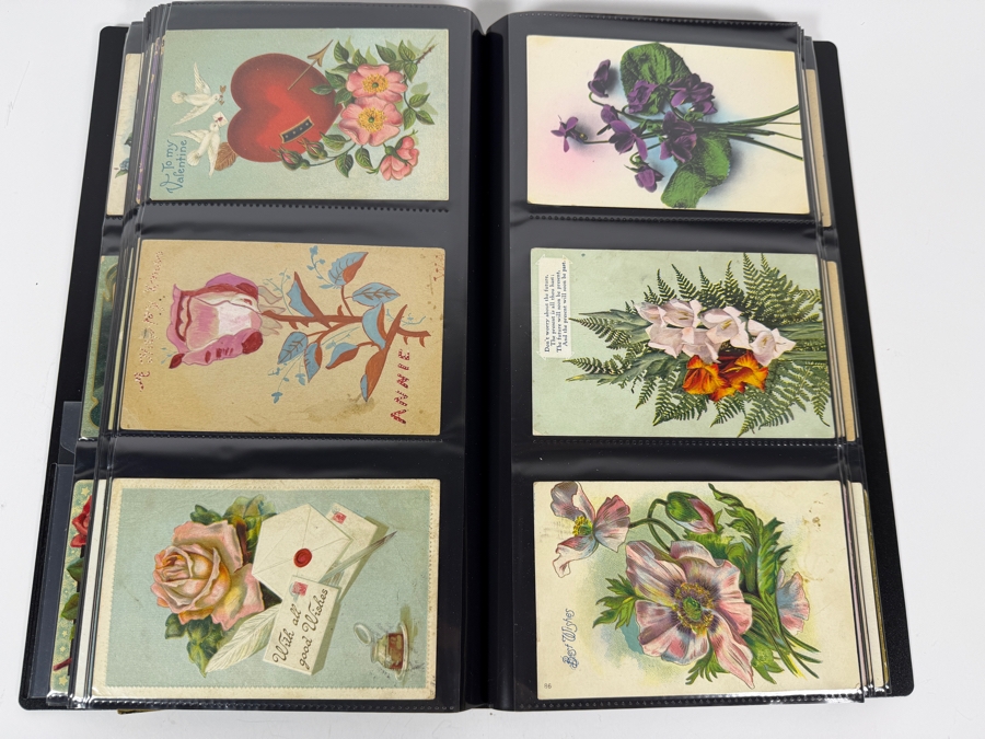 Collection Of (220) Vintage Postcards Including Christmas Postcards, Easter Postcards, Happy New Year Postcards, Happy Birthday Postcards And More - See Photos [Photo 26]