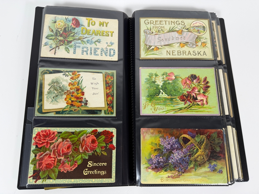 Collection Of (220) Vintage Postcards Including Christmas Postcards, Easter Postcards, Happy New Year Postcards, Happy Birthday Postcards And More - See Photos [Photo 13]