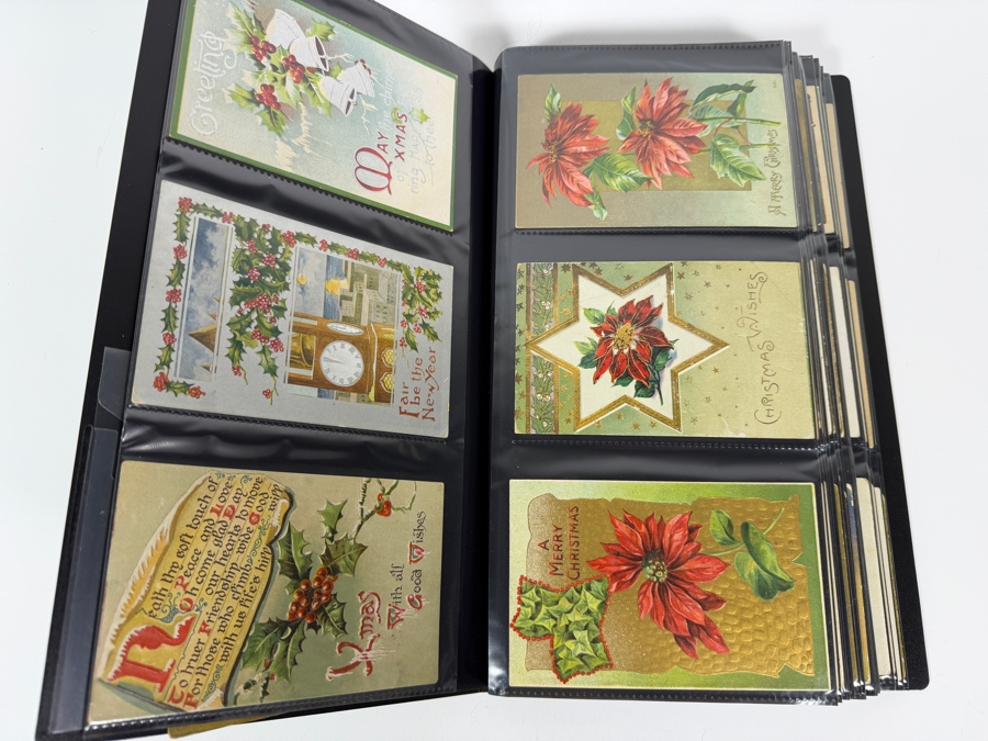 Collection Of (220) Vintage Postcards Including Christmas Postcards, Easter Postcards, Happy New Year Postcards, Happy Birthday Postcards And More - See Photos [Photo 5]