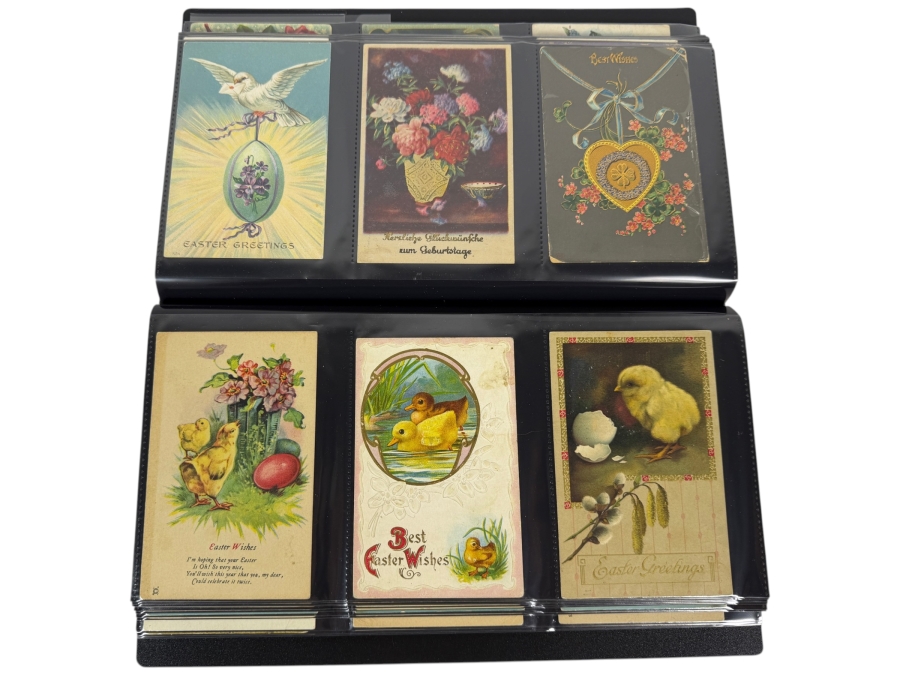 Collection Of (220) Vintage Postcards Including Christmas Postcards, Easter Postcards, Happy New Year Postcards, Happy Birthday Postcards And More - See Photos