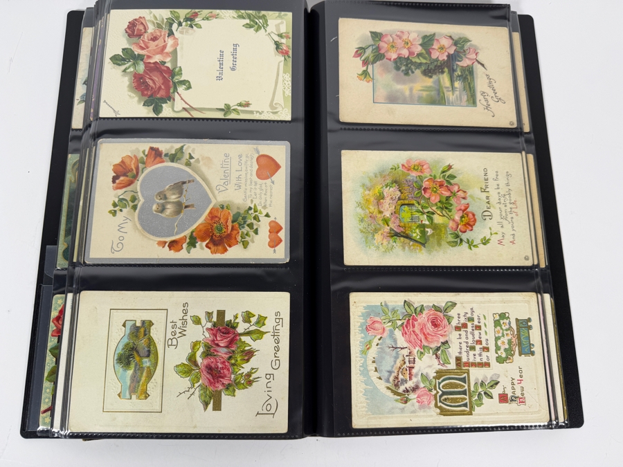 Collection Of (220) Vintage Postcards Including Christmas Postcards, Easter Postcards, Happy New Year Postcards, Happy Birthday Postcards And More - See Photos [Photo 29]