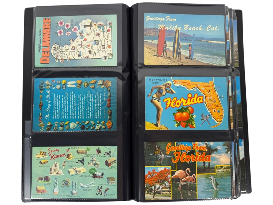 Collection Of (219) Vintage Postcards Including Las Vegas Casino Postcards, Hotel Tourism Postcards, United States Landmark Postcards And More - See Photos