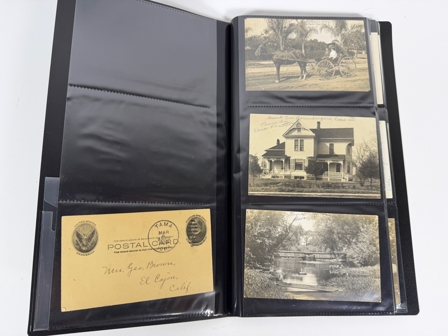 Collection Of (96) Vintage Black & White Postcards - See Photos [Photo 4]