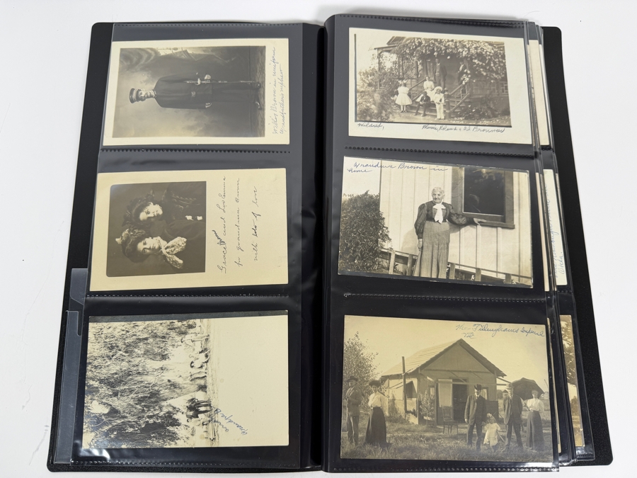 Collection Of (96) Vintage Black & White Postcards - See Photos [Photo 7]