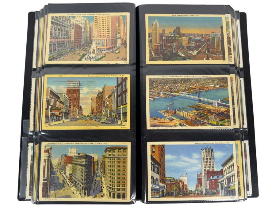 Collection Of (334) Vintage Postcards - See Photos