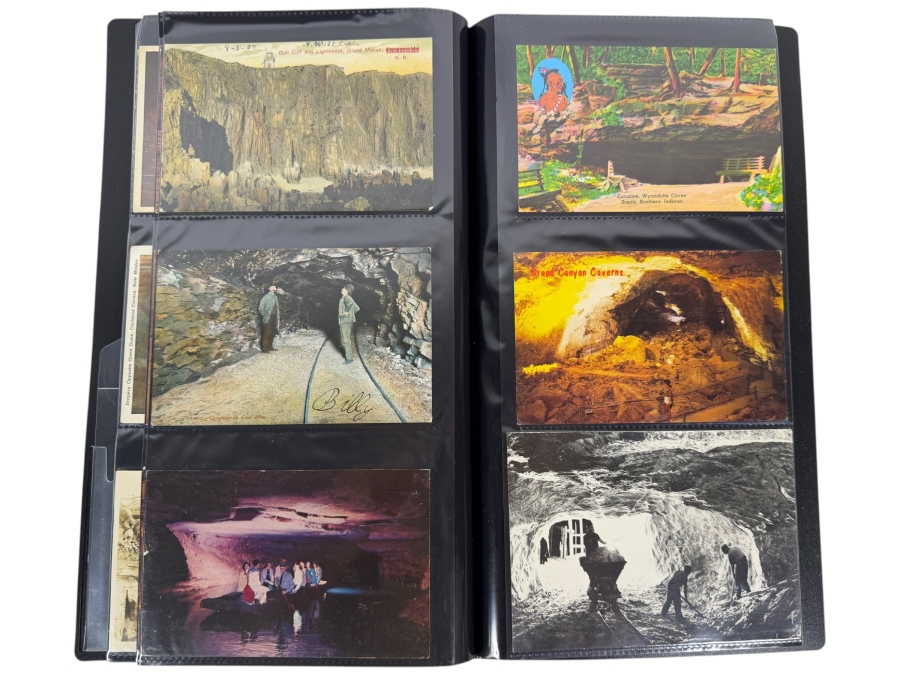 Collection Of (115) Vintage Postcards Mainly Of Caves, Deserts & Flowers - See Photos