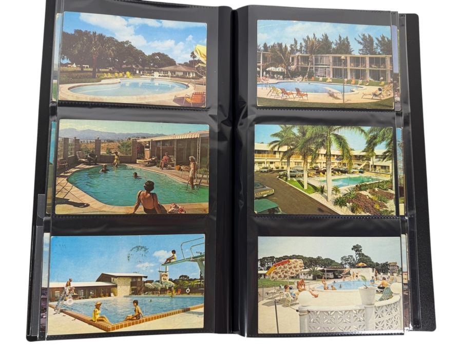 Collection Of (206) Vintage Postcards Mainly Hotel Tourism Postcards - See Photos