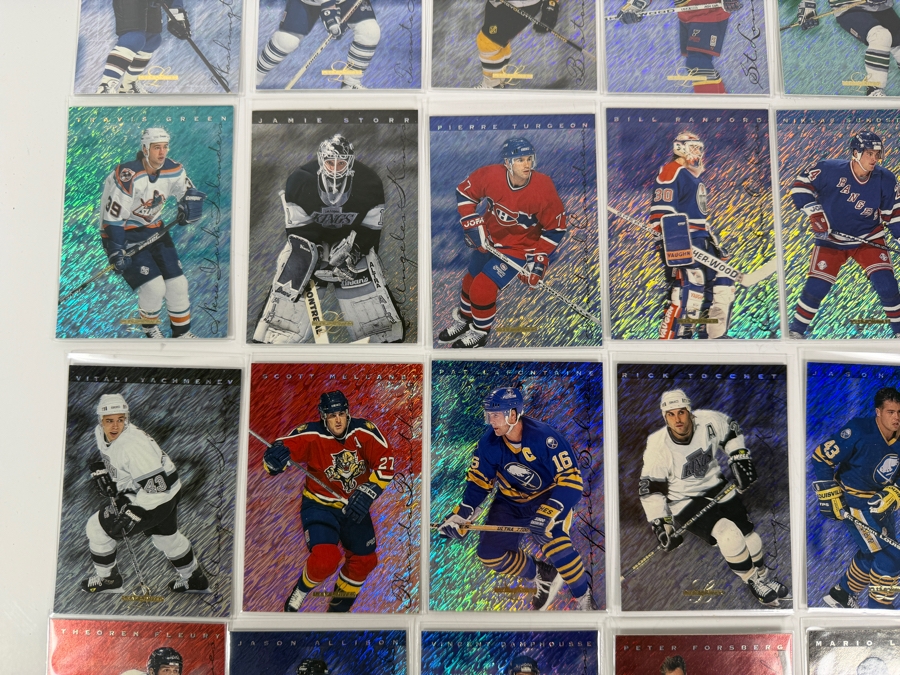 (40) 1995-96 Leaf Limited Donruss Holographic Foil NHL Professional Hockey Trading Cards Including Wayne Gretzky [Photo 6]