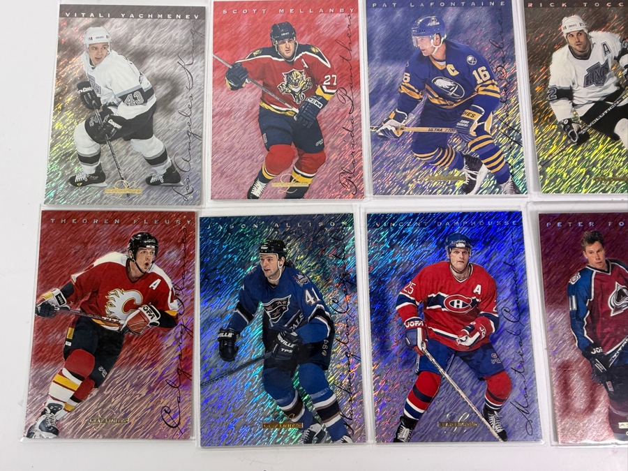 (40) 1995-96 Leaf Limited Donruss Holographic Foil NHL Professional Hockey Trading Cards Including Wayne Gretzky [Photo 7]