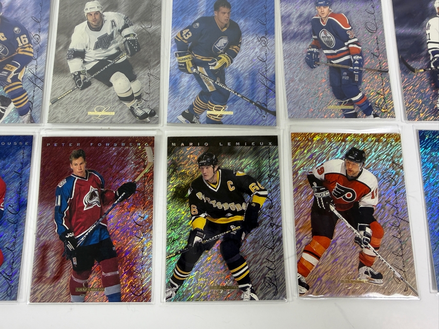 (40) 1995-96 Leaf Limited Donruss Holographic Foil NHL Professional Hockey Trading Cards Including Wayne Gretzky [Photo 8]