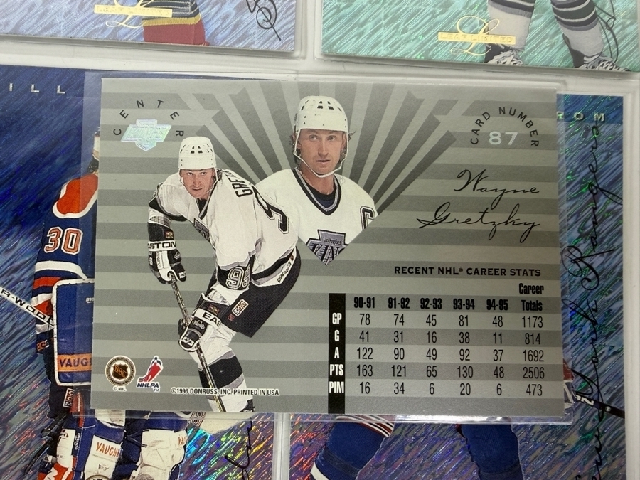 (40) 1995-96 Leaf Limited Donruss Holographic Foil NHL Professional Hockey Trading Cards Including Wayne Gretzky [Photo 10]