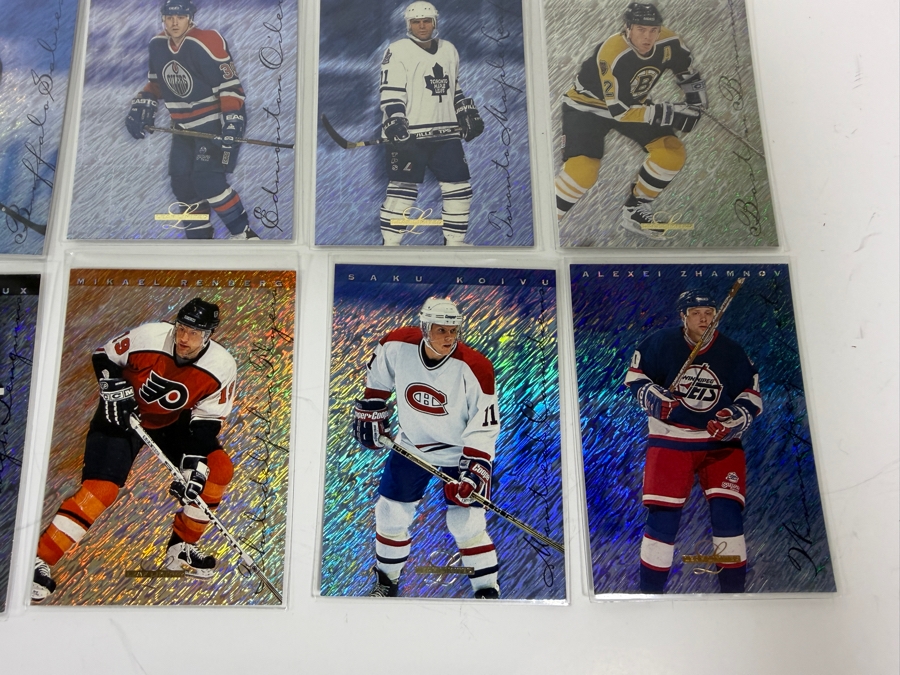 (40) 1995-96 Leaf Limited Donruss Holographic Foil NHL Professional Hockey Trading Cards Including Wayne Gretzky [Photo 9]