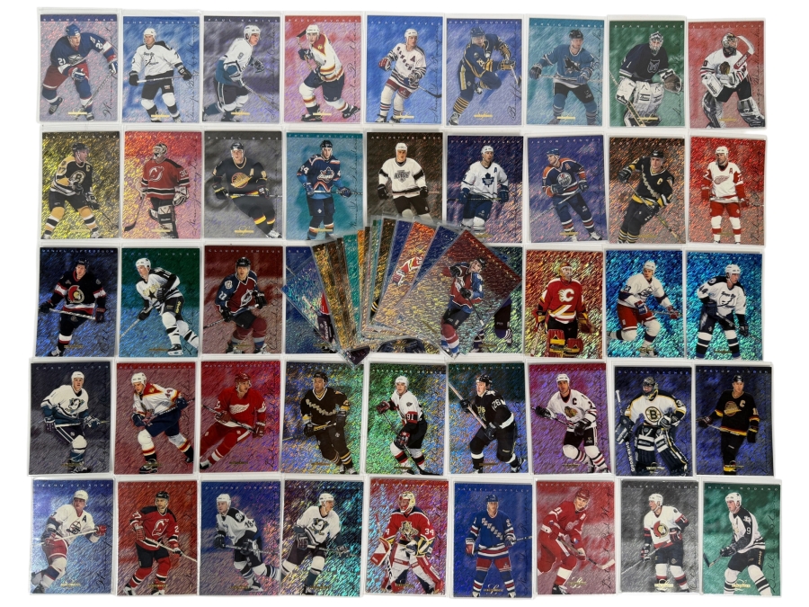 (66) 1995-96 Leaf Limited Donruss Holographic Foil NHL Professional Hockey Trading Cards Including Mark Messier