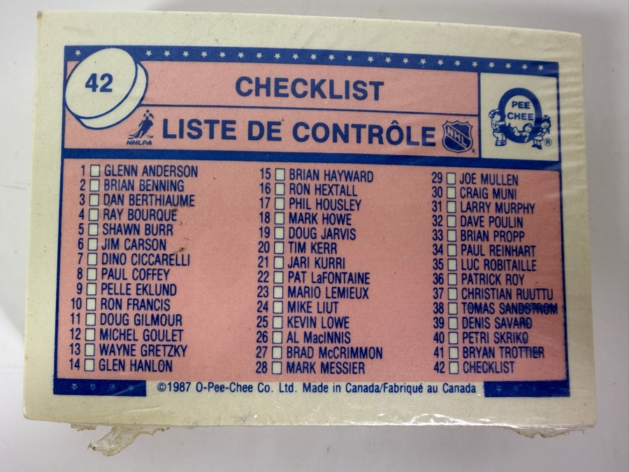 Factory Sealed 1987-88 O-Pee-Chee NHL Professional Hockey Mini Trading Cards [Photo 3]