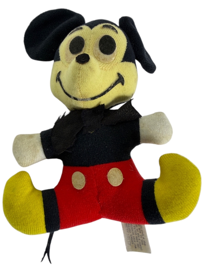 Vintage Walt Disney Productions Mickey Mouse Plush Toy