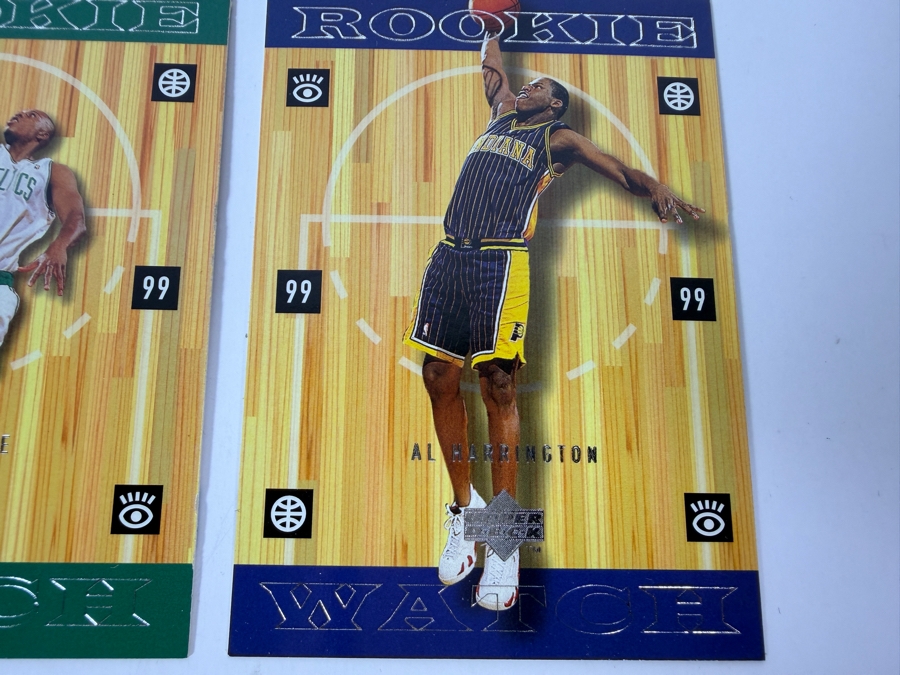 (6) 1998-99 Upper Deck Rookie Watch NBA Basketball Rookie Cards Including Paul Pierce And Antawn Jamison [Photo 4]