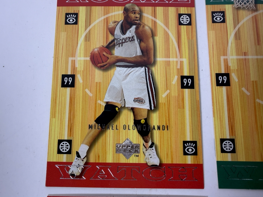 (6) 1998-99 Upper Deck Rookie Watch NBA Basketball Rookie Cards Including Paul Pierce And Antawn Jamison [Photo 2]