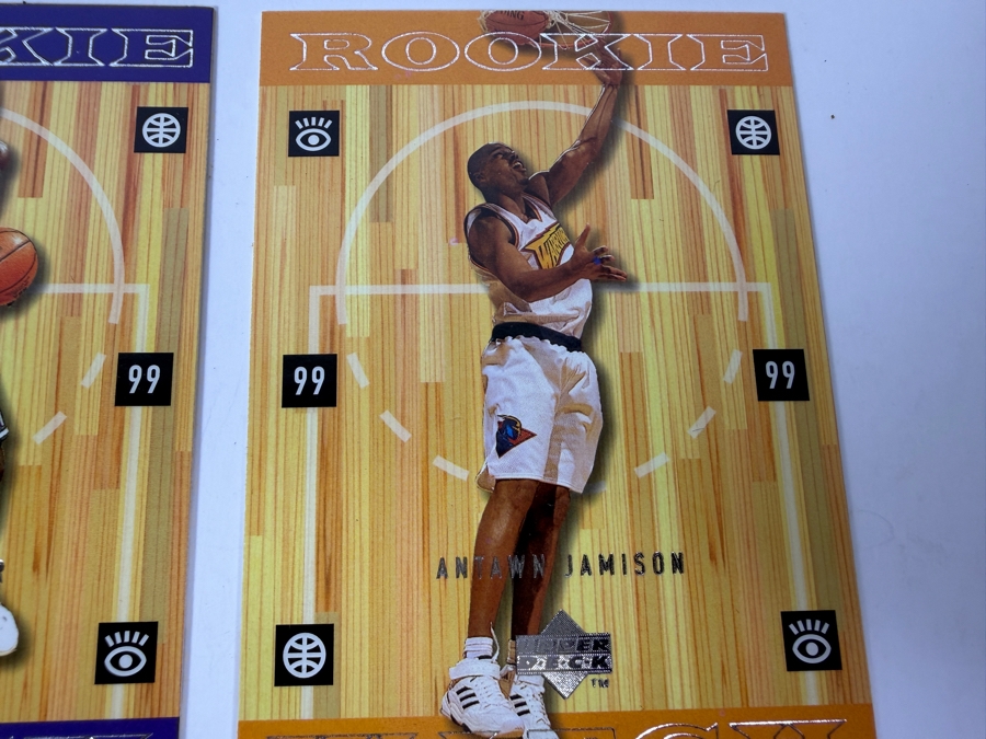 (6) 1998-99 Upper Deck Rookie Watch NBA Basketball Rookie Cards Including Paul Pierce And Antawn Jamison [Photo 6]