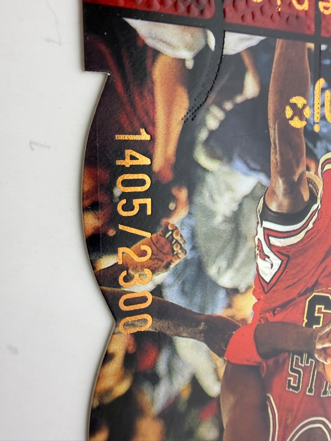 Limited Edition Die-cut 1998-99 Upper Deck MJx 'MJ Timepieces' #67 Michael Jordan NBA Basketball Trading Card [Photo 2]