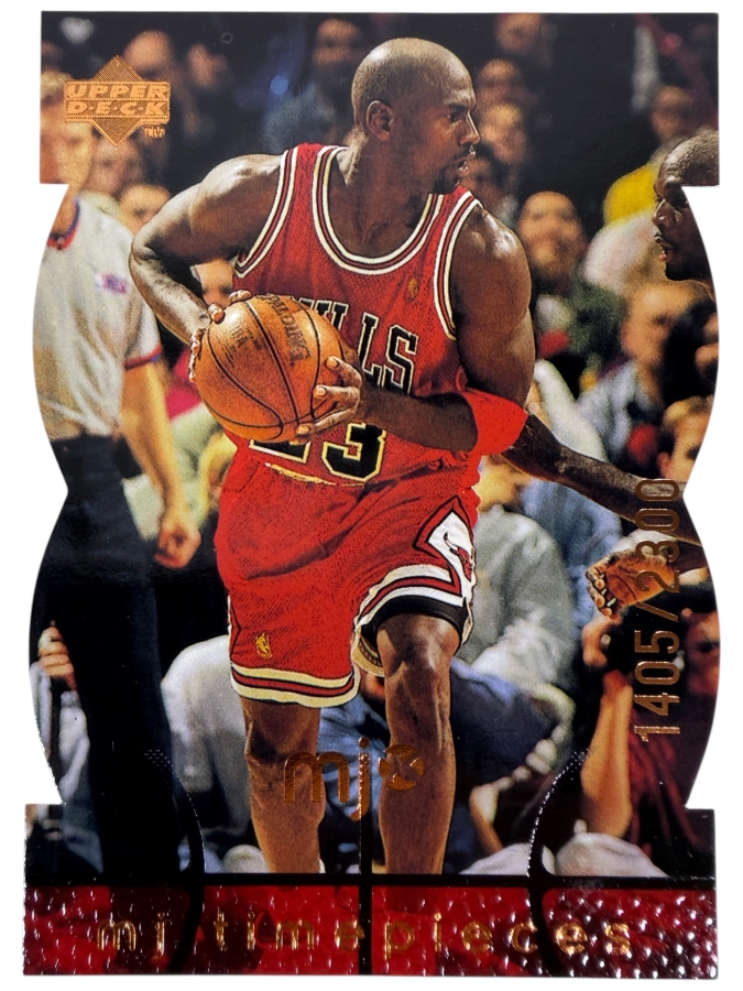 Limited Edition Die-cut 1998-99 Upper Deck MJx 'MJ Timepieces' #67 Michael Jordan NBA Basketball Trading Card