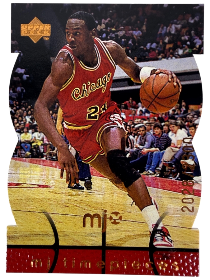 Limited Edition Die-cut 1998-99 Upper Deck MJx 'MJ Timepieces' #10 Michael Jordan NBA Basketball Trading Card