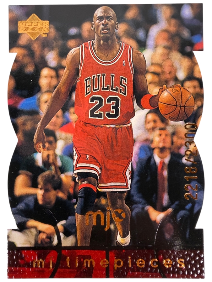 Limited Edition Die-cut 1998-99 Upper Deck MJx 'MJ Timepieces' #28 Michael Jordan NBA Basketball Trading Card
