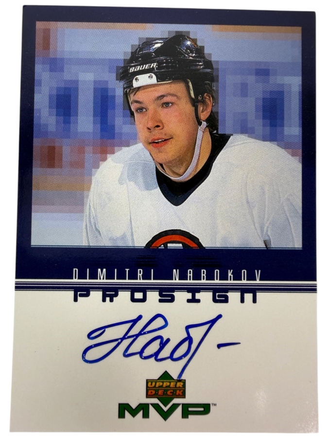 Dmitri Nabokov Signed 1998-99 Upper Deck ProSign NHL Professional Hockey Trading Card