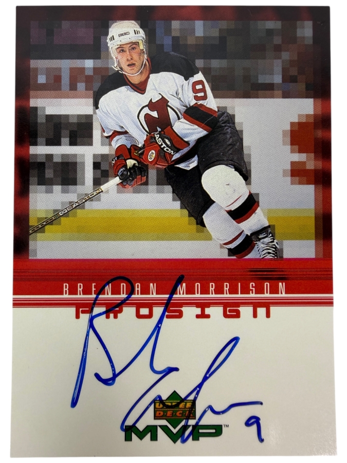 Brendan Morrison Signed 1998-99 Upper Deck ProSign NHL Professional Hockey Trading Card