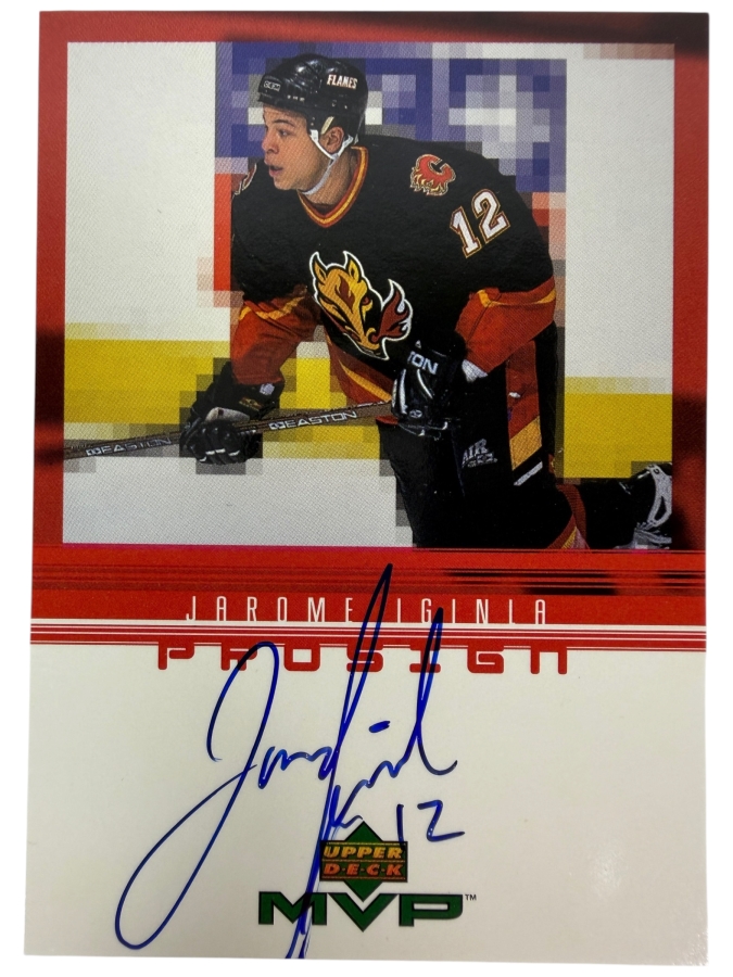 Jarome Iginla Signed 1998-99 Upper Deck ProSign NHL Professional Hockey Trading Card