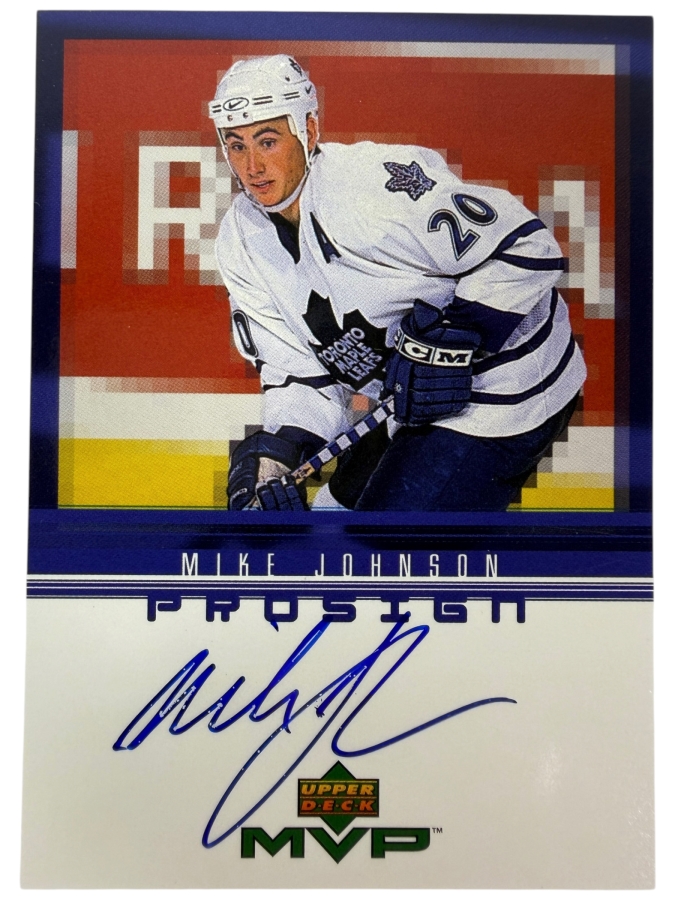 Mike Johnson Signed 1998-99 Upper Deck ProSign NHL Professional Hockey Trading Card