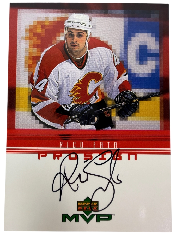 Rico Fata Signed 1998-99 Upper Deck ProSign NHL Professional Hockey Trading Card