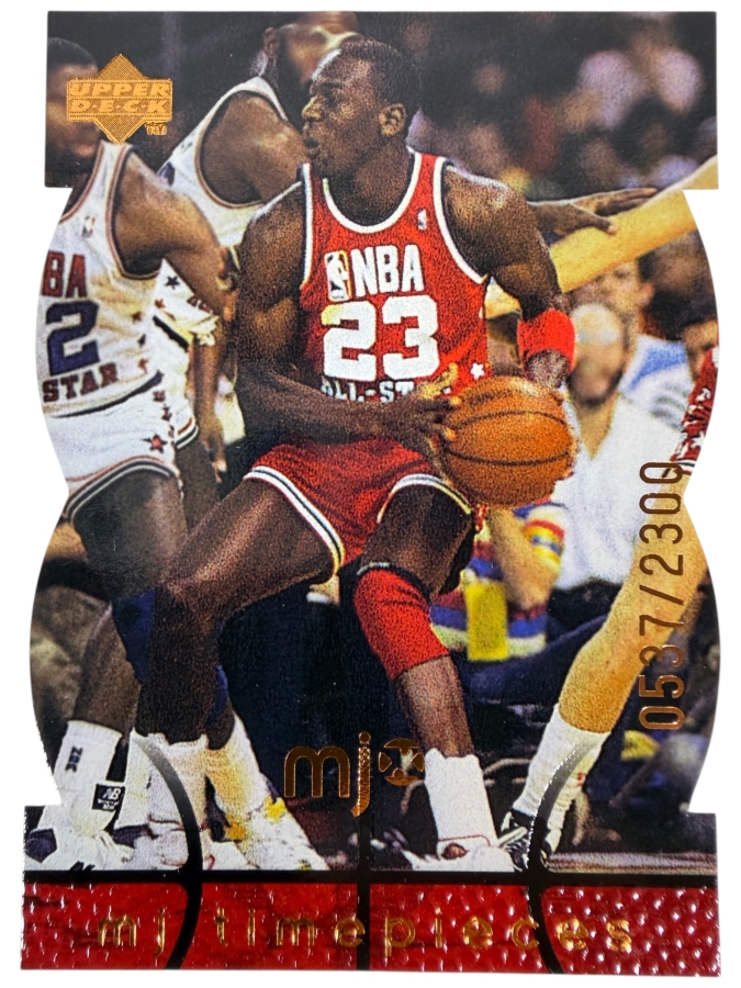 Limited Edition Die-cut 1998-99 Upper Deck MJx 'MJ Timepieces' #18 Michael Jordan NBA Basketball Trading Card