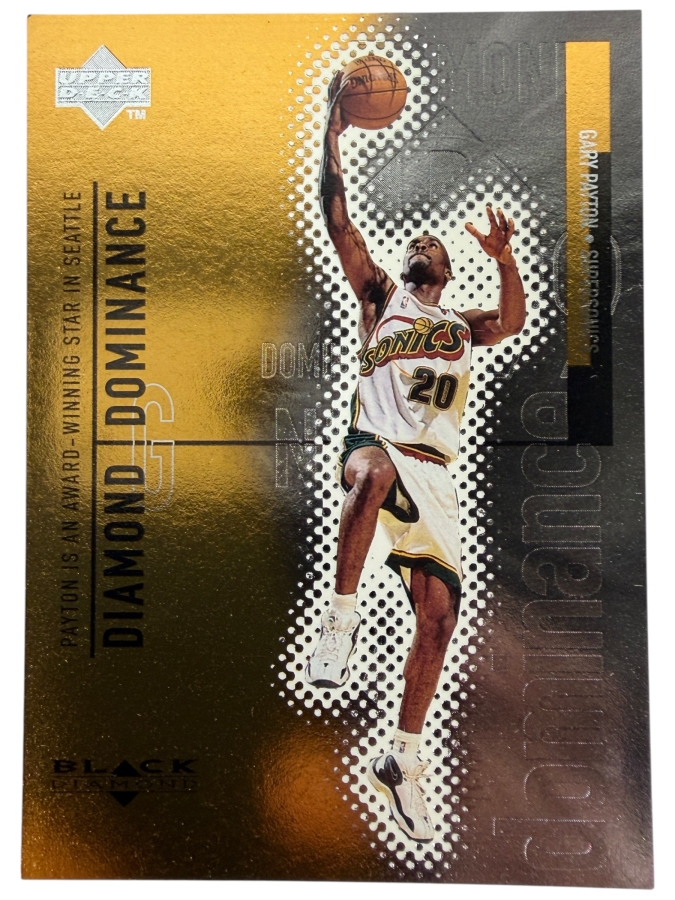 Limited Edition 1998-99 Upper Deck Black Diamond Diamond Dominance Gary Payton NBA Basketball Card