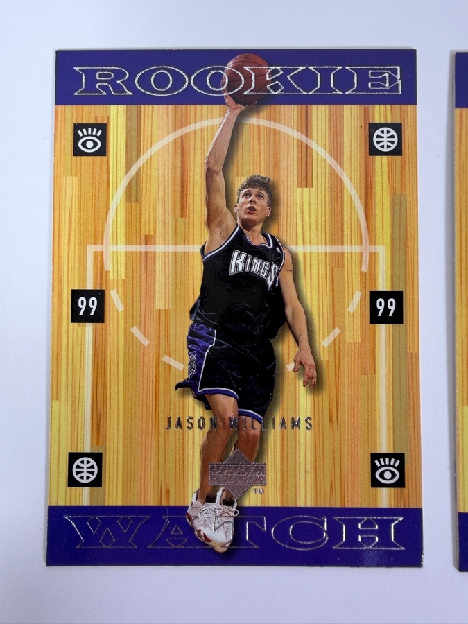 Pair Of 1998 Upper Deck #318 Jason Williams Rookie Watch NBA Basketball Cards [Photo 2]