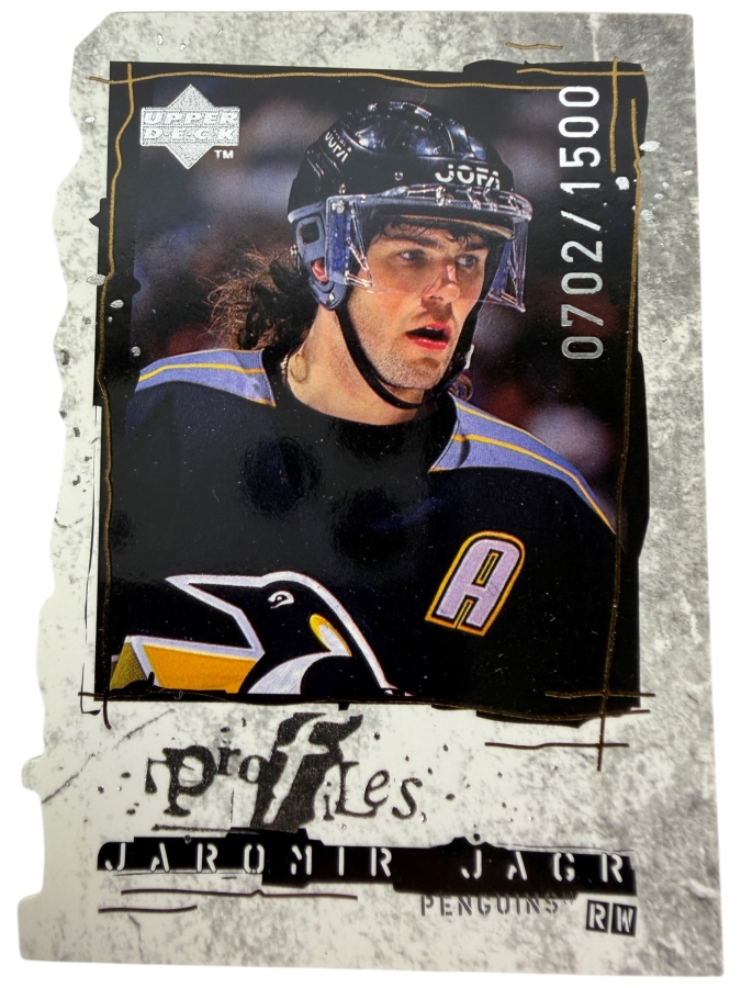Limited Edition 1998-99 Upper Deck #P10 Jaromir Jagr 'Profiles' Insert NHL Hockey Card