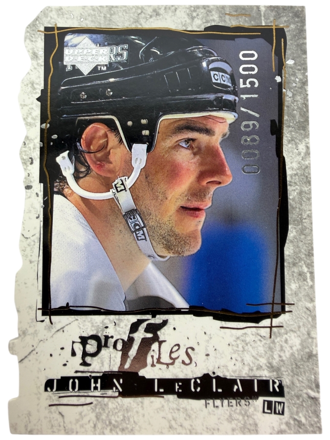 Limited Edition 1998-99 Upper Deck Profiles Quantum John LeClair NHL Hockey Card