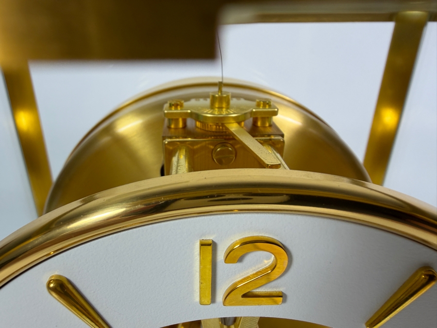 Just Added - Jaeger-LeCoultre Caliber 540 Atmos Classique Gilt Brass Perpetual Motion Clock With White Ring Dial 8'W X 6'D X 10'H [Photo 6]