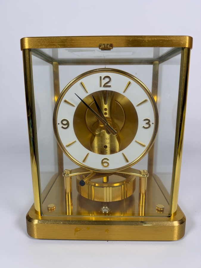 Just Added - Jaeger-LeCoultre Caliber 540 Atmos Classique Gilt Brass Perpetual Motion Clock With White Ring Dial 8'W X 6'D X 10'H [Photo 2]