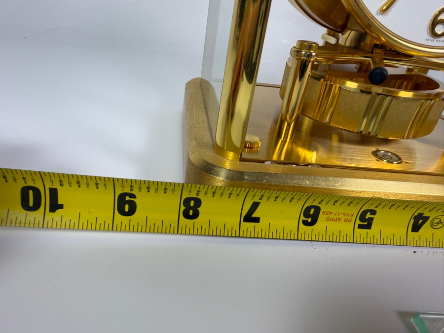 Just Added - Jaeger-LeCoultre Caliber 540 Atmos Classique Gilt Brass Perpetual Motion Clock With White Ring Dial 8'W X 6'D X 10'H [Photo 9]