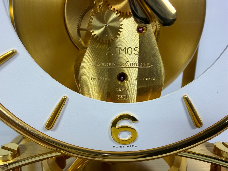Just Added - Jaeger-LeCoultre Caliber 540 Atmos Classique Gilt Brass Perpetual Motion Clock With White Ring Dial 8'W X 6'D X 10'H [Photo 3]