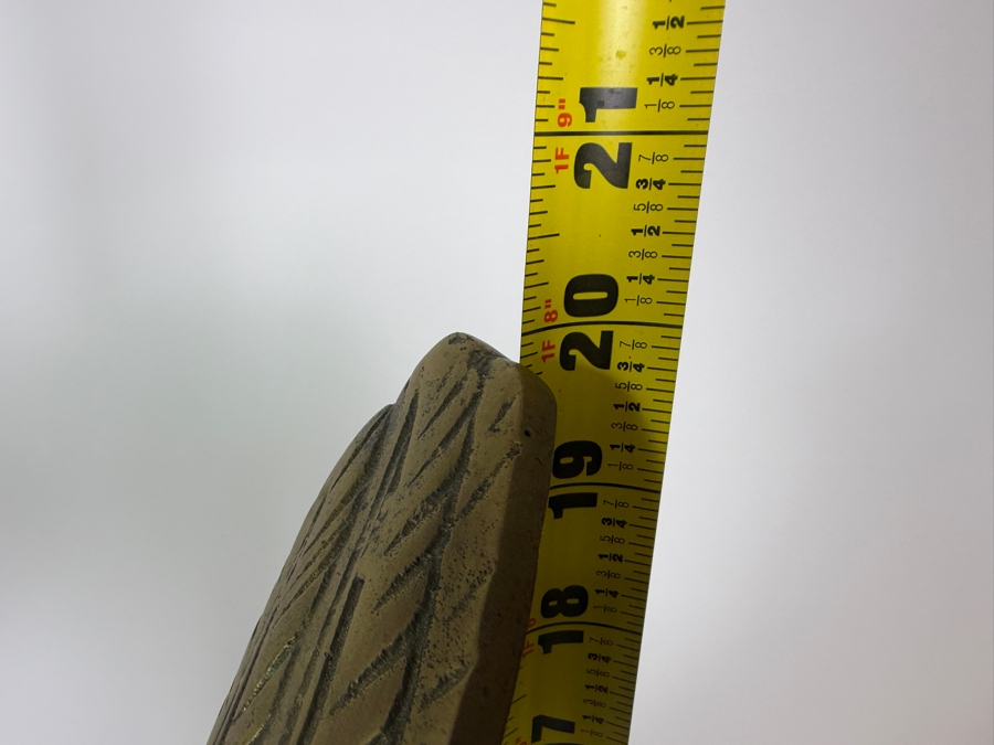 Just Added - Vintage Mid-Century Brass American Bald Eagle On Tree Branch Statue Sculpture 23'W X 14'D X 20'H [Photo 8]