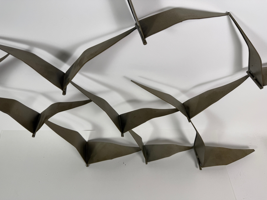 Just Added - Metal Birds In Flight Wall Sculpture 39 X 22 [Photo 2]