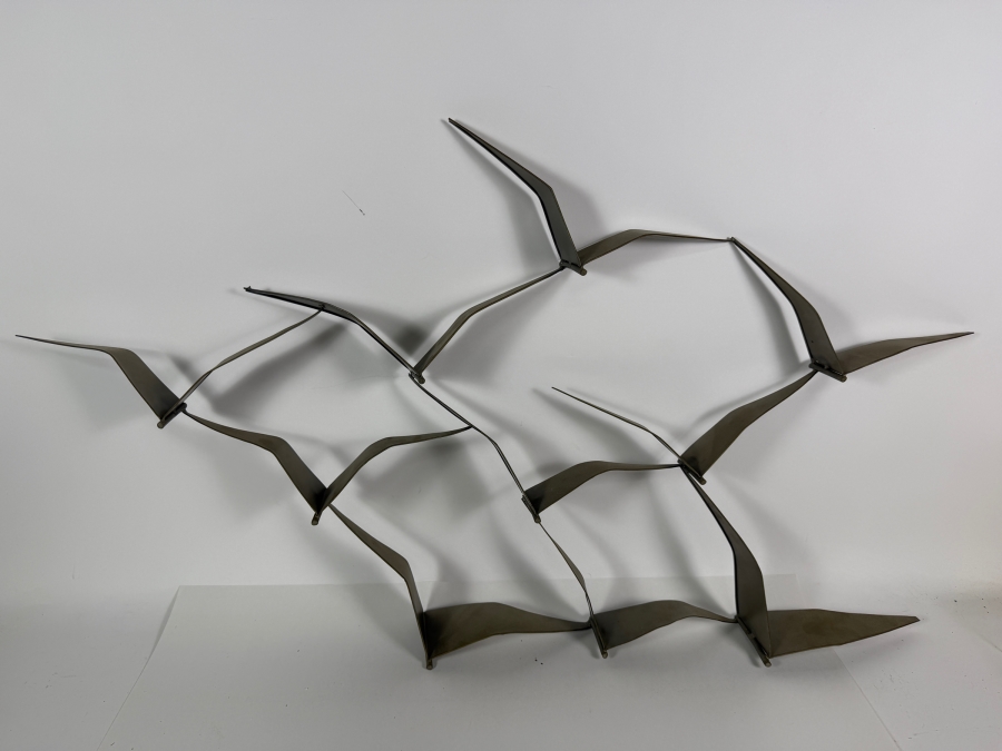 Just Added - Metal Birds In Flight Wall Sculpture 39 X 22 [Photo 4]