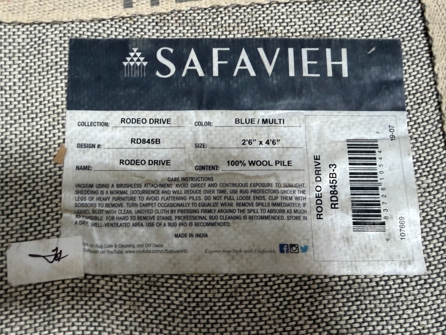 Just Added - Safavieh 'Rodeo Drive' Wool Area Rug 2'6' X 4'6' [Photo 3]