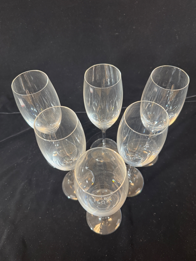 Just Added - Riedel Vinum Crystal Champagne Glasses Set Of Six 8.9'H [Photo 3]