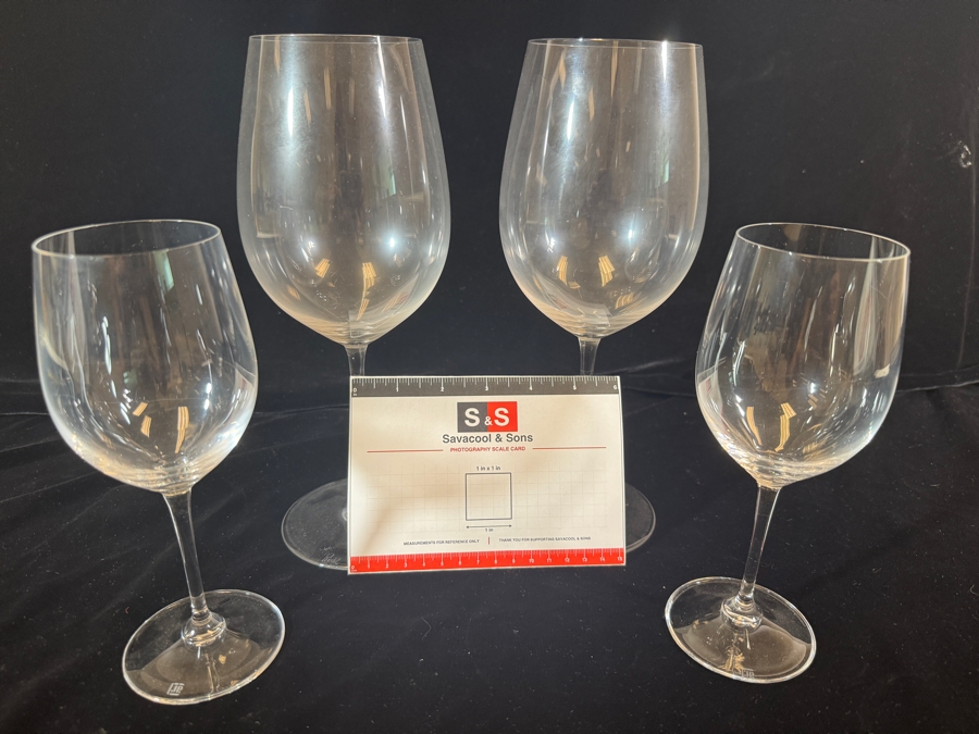 Just Added - Riedel Vinum Crystal Cabernet Sauvignon And Riesling Mixed Wine Glasses Four Piece Set 10.5'H and 7.5'H [Photo 6]
